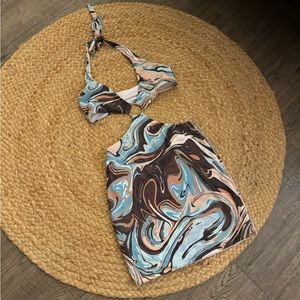 White Fox cut out dress